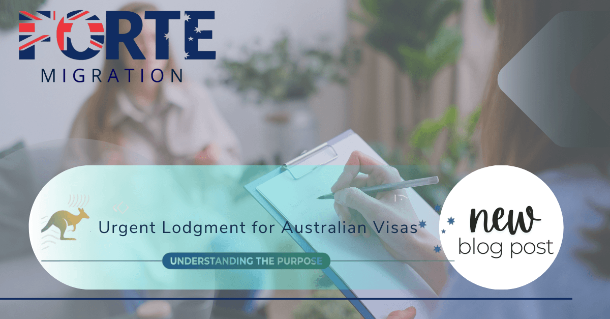 Urgent Lodgment for Australian Visas